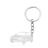 Porta-chaves para carro prata 12