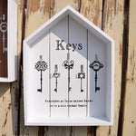 Porta-chaves parede decorativo branco