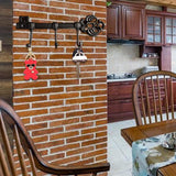 Porta-chaves parede forma de chave valor por defeito título