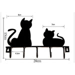 Porta-chaves parede forma de gatos valor por defeito título