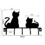Porta-chaves parede forma de gatos valor por defeito título