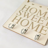 Porta-chaves parede home sweet home valor por defeito título