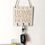 Porta-chaves parede home sweet home valor por defeito título