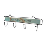 Porta-chaves parede i love my home azul