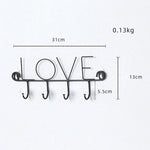 Porta-chaves parede love preto