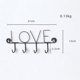 Porta-chaves parede love preto