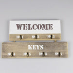 Porta-chaves parede welcome branco