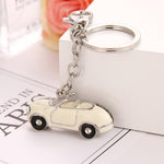 Porta-chaves vintage para carro branco