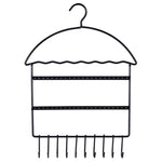 Porta-jóias prático de parede preto