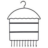 Porta-jóias prático de parede preto