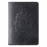 Porta-passaporte canadá preto