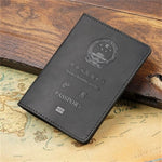 Porta-passaporte china castanho