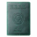 Porta-passaporte coreia do sul celadon