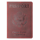Porta-passaporte estados unidos bordéus