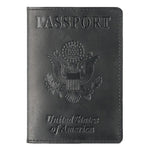 Porta-passaporte estados unidos preto