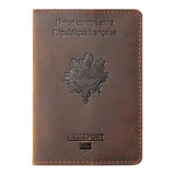 Porta-passaporte frança castanho