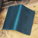 Porta-passaporte índia castanho