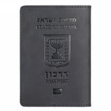 Porta-passaporte israel preto