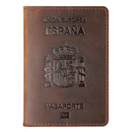Porta-passaportes espanha castanho