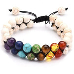 Pulseira ajustável 7 chakras howlite