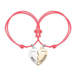 Pulseira amizade best friend vermelho