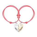 Pulseira amizade best friend vermelho