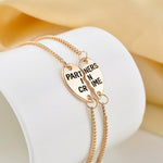 Pulseira amizade partners in crime ouro