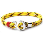 Pulseira âncora amarela amarelo