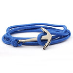 Pulseira âncora azul azul claro