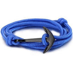 Pulseira âncora azul-marinho azul