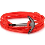 Pulseira âncora corda vermelha vermelho
