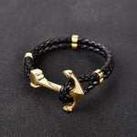 Pulseira âncora em ouro ouro / 21,5 cm