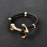 Pulseira âncora em ouro ouro / 21,5 cm