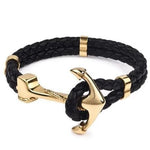Pulseira âncora em ouro ouro / 21,5 cm