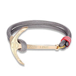 Pulseira âncora hope love cinzento