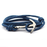Pulseira âncora marinha azul