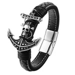 Pulseira âncora pirata modelo 1 / 18 cm