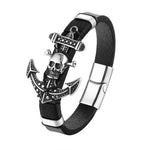 Pulseira âncora pirata modelo 2 / 18 cm