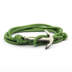 Pulseira âncora verde verde