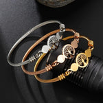 Pulseira árvore da vida aço