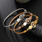 Pulseira árvore da vida aço