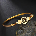 Pulseira árvore da vida aço