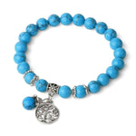 Pulseira árvore da vida azul turquesa valor por defeito título