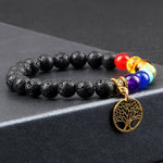 Pulseira árvore da vida com pedra de lava valor por defeito título