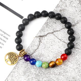 Pulseira árvore da vida com pedra de lava valor por defeito título