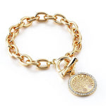 Pulseira árvore da vida dourada valor por defeito título
