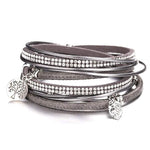 Pulseira árvore da vida em couro féminino valor por defeito título