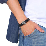 Pulseira árvore da vida em couro masculino valor por defeito título
