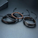 Pulseira árvore da vida em couro masculino valor por defeito título