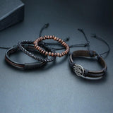 Pulseira árvore da vida em couro masculino valor por defeito título
